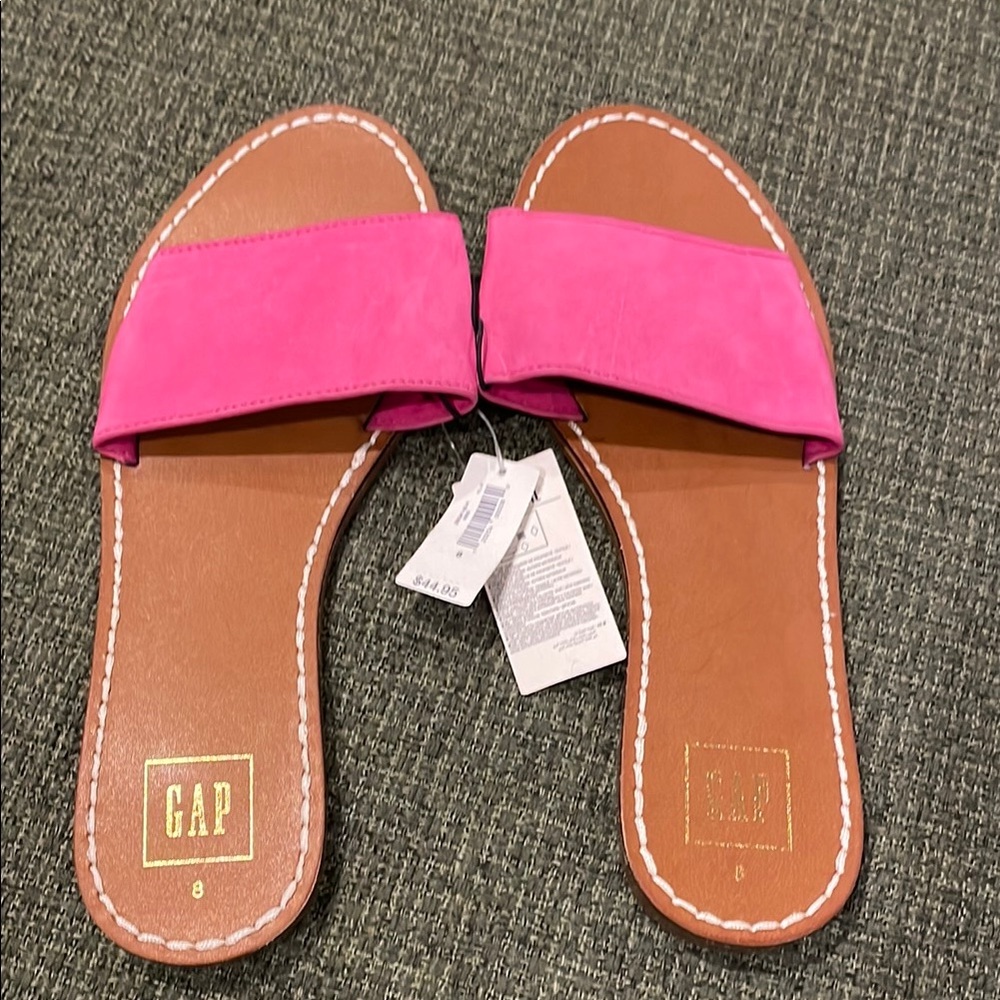 Gap pink slides (sz 8)